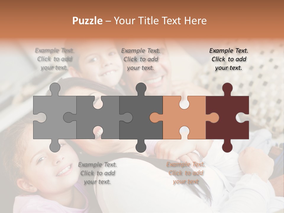 Woman Man Content PowerPoint Template