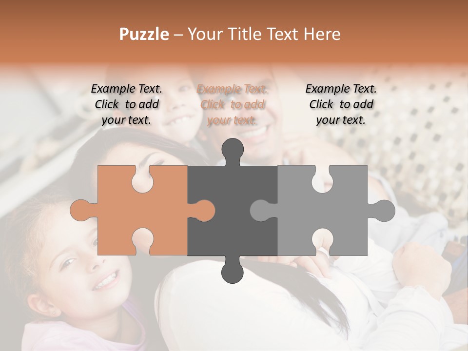 Woman Man Content PowerPoint Template