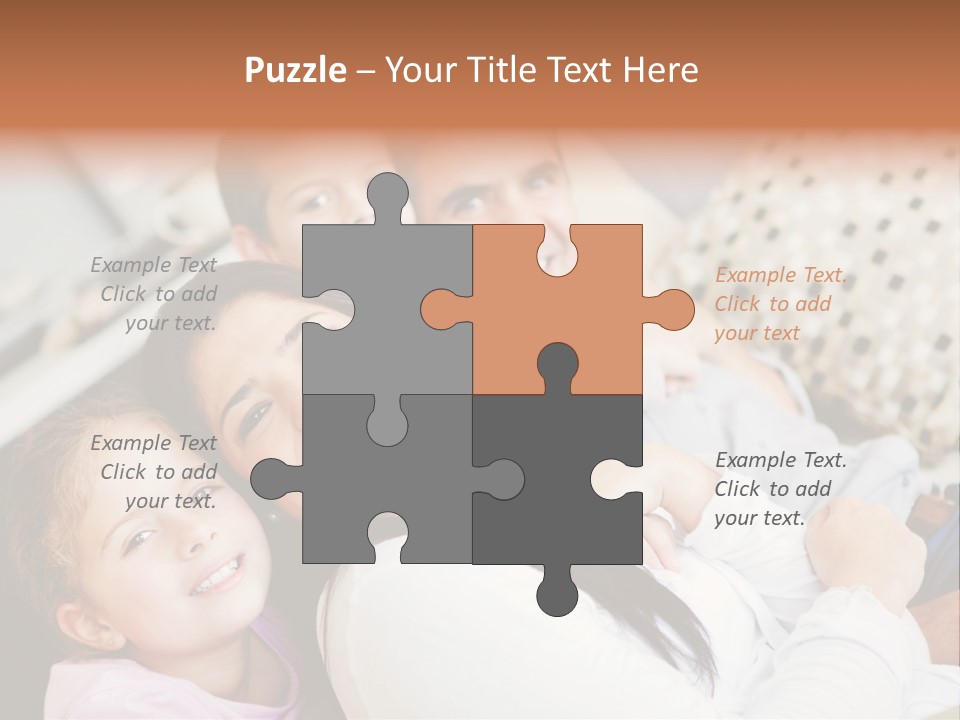 Woman Man Content PowerPoint Template