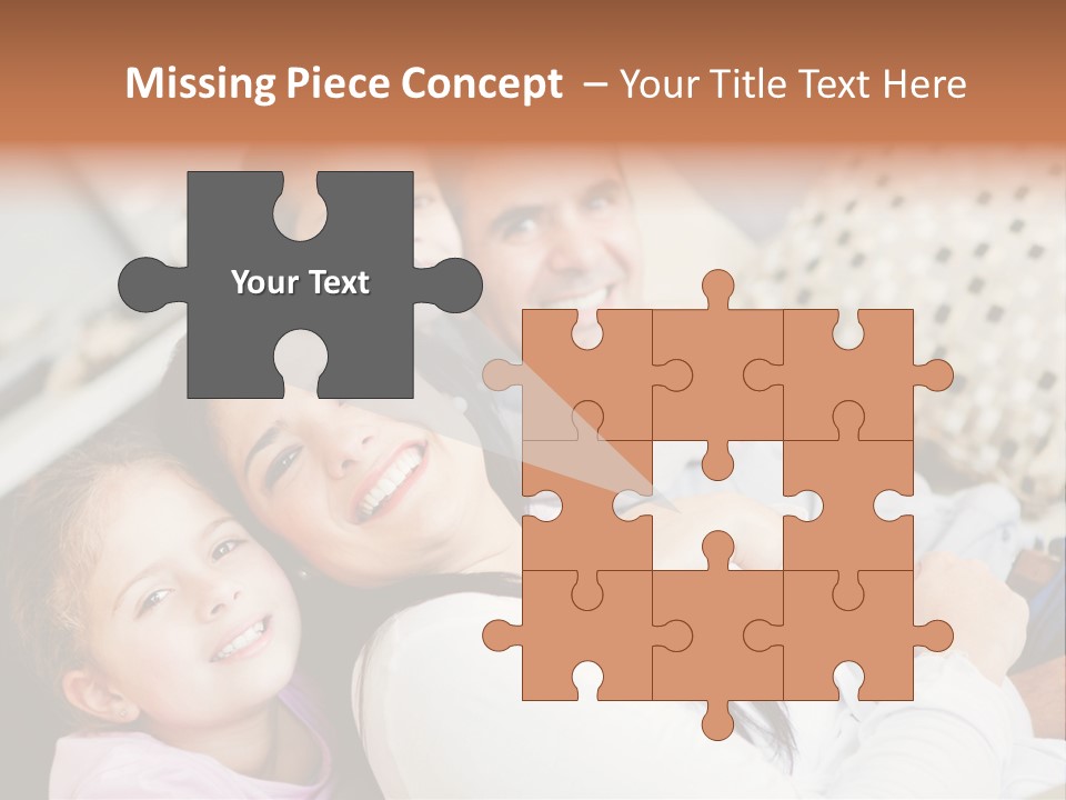 Woman Man Content PowerPoint Template