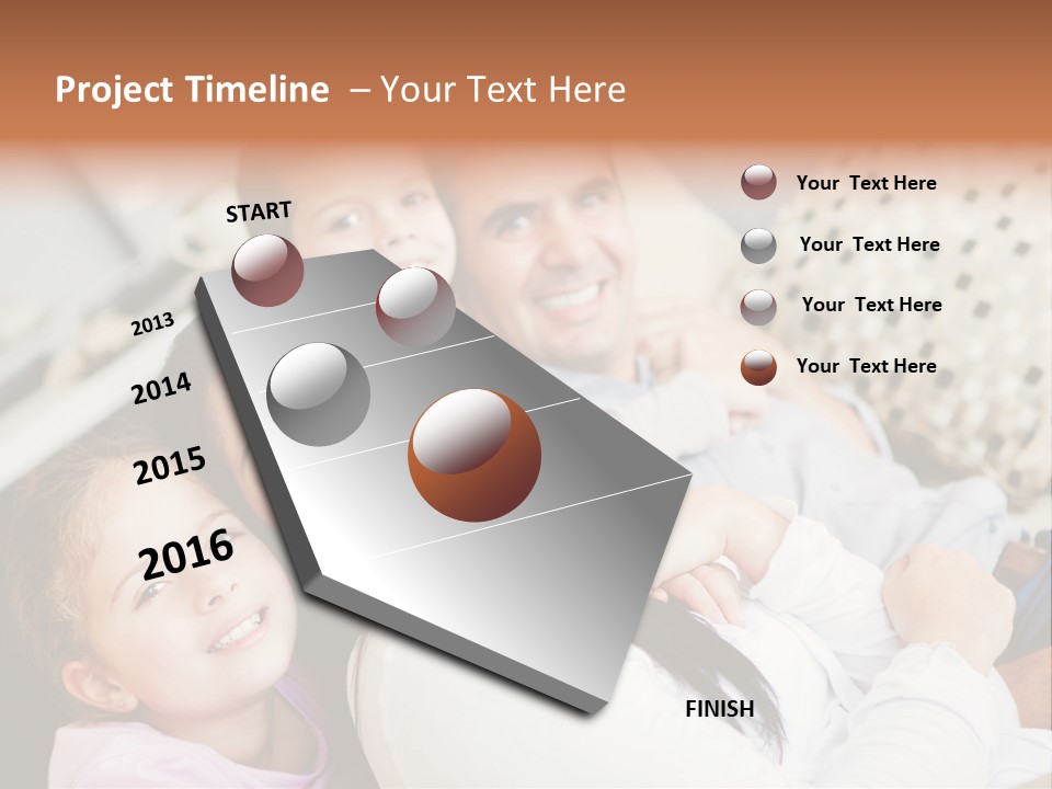 Woman Man Content PowerPoint Template