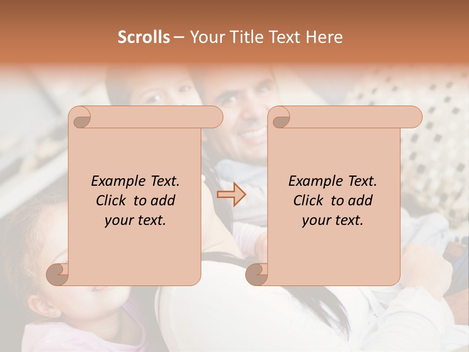 Woman Man Content PowerPoint Template