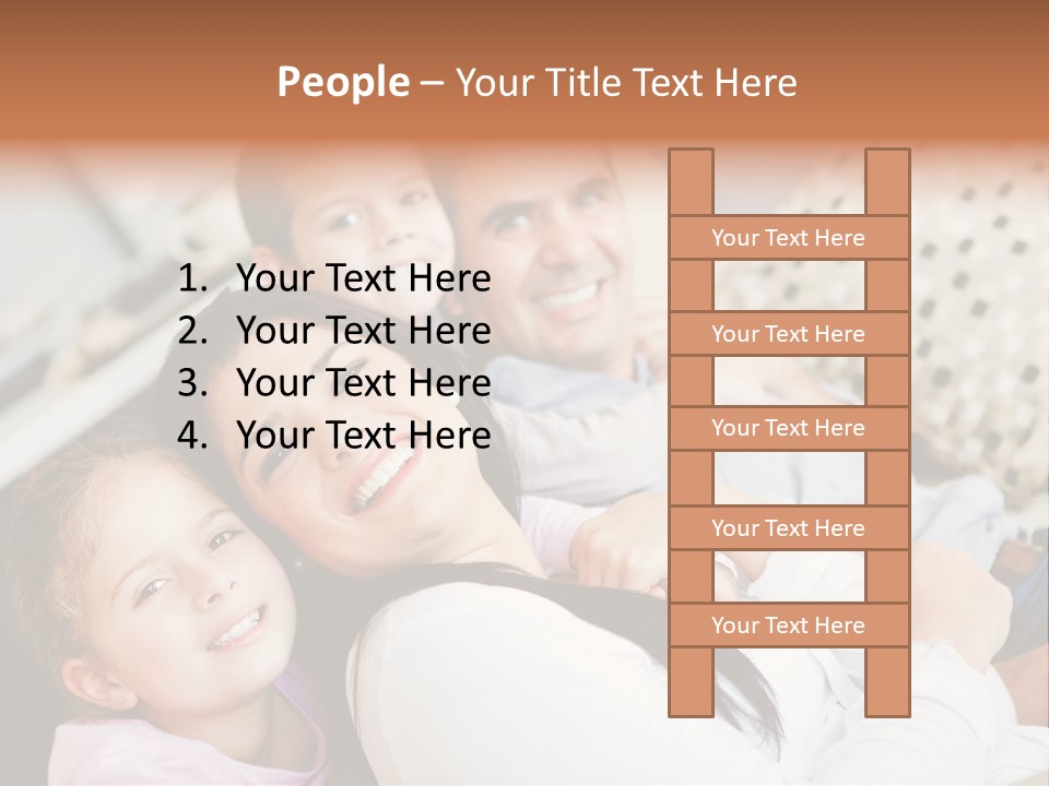 Woman Man Content PowerPoint Template
