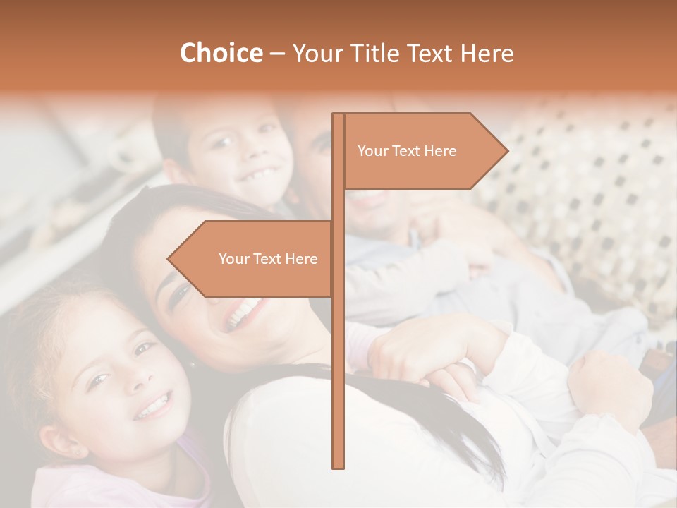 Woman Man Content PowerPoint Template