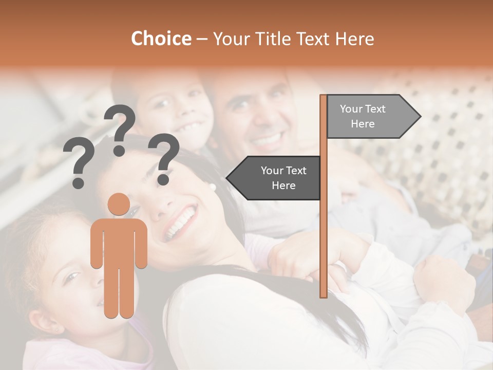 Woman Man Content PowerPoint Template