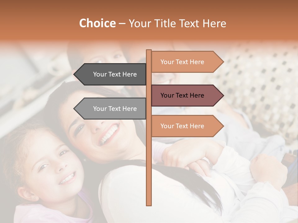 Woman Man Content PowerPoint Template