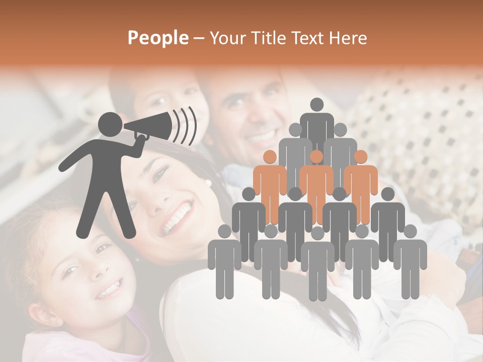 Woman Man Content PowerPoint Template