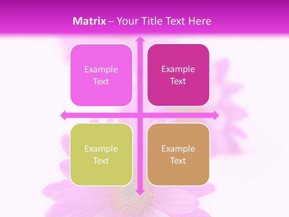 Beauty Postcard Purple PowerPoint Template