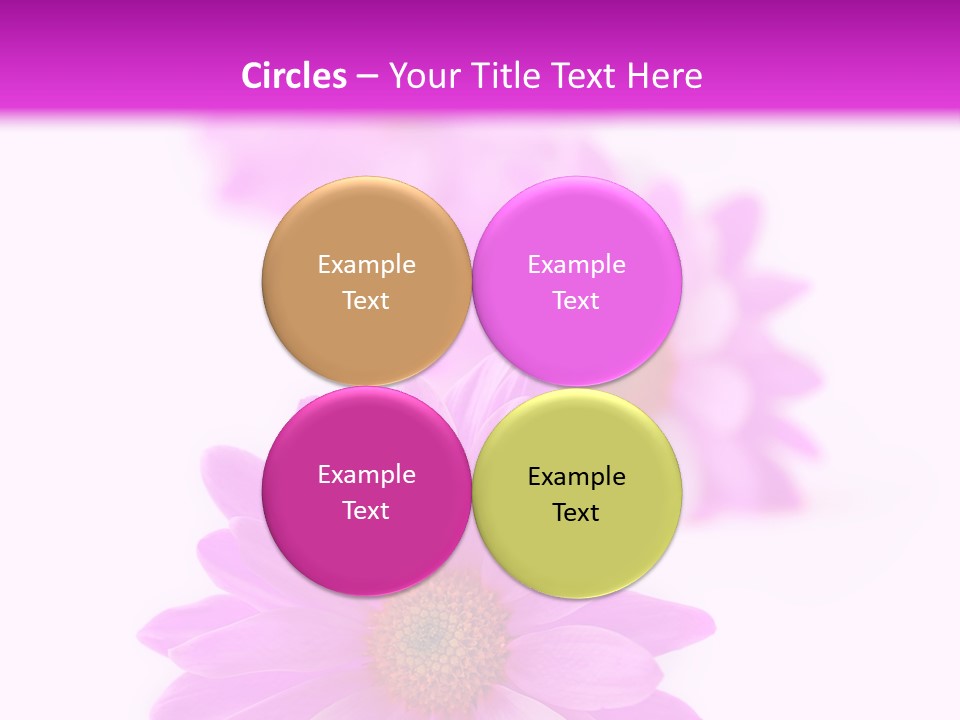 Beauty Postcard Purple PowerPoint Template