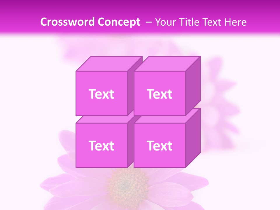 Beauty Postcard Purple PowerPoint Template