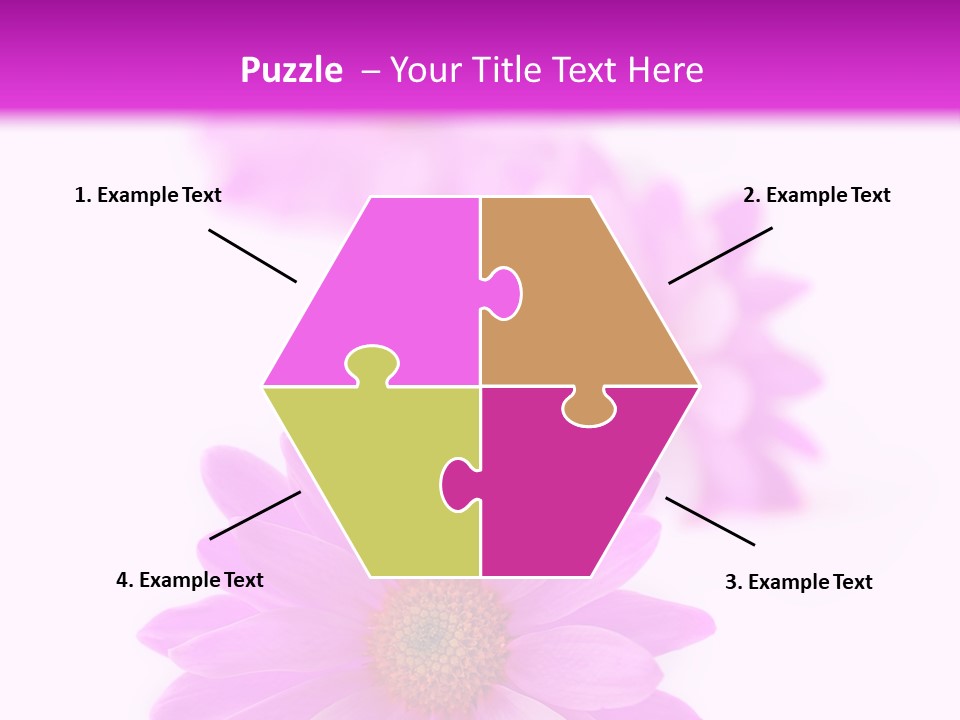 Beauty Postcard Purple PowerPoint Template