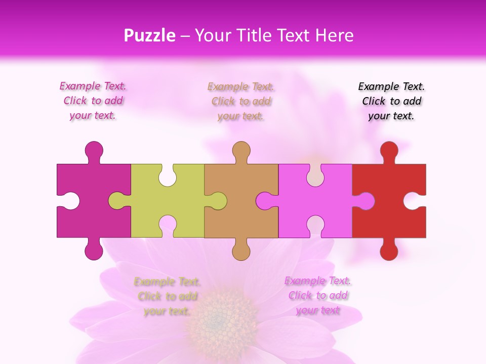 Beauty Postcard Purple PowerPoint Template