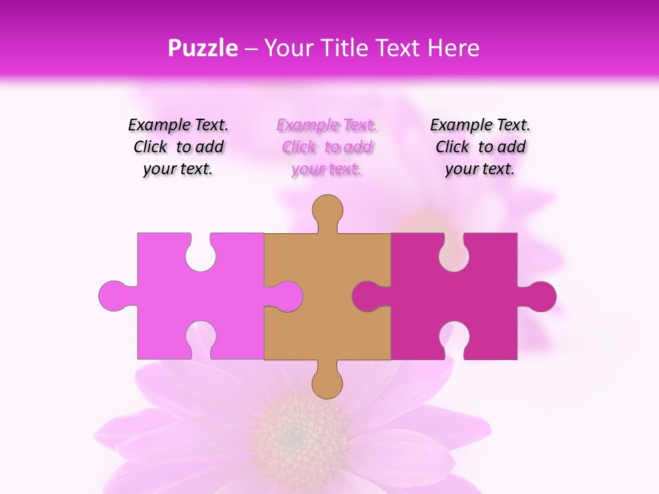 Beauty Postcard Purple PowerPoint Template