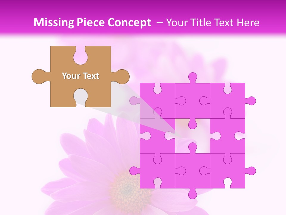 Beauty Postcard Purple PowerPoint Template