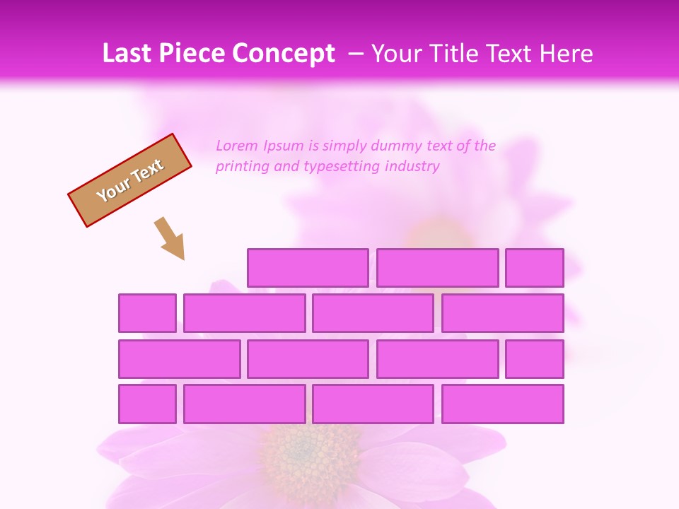 Beauty Postcard Purple PowerPoint Template