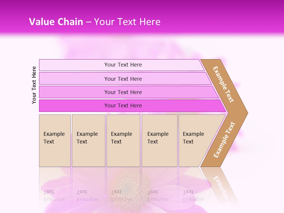 Beauty Postcard Purple PowerPoint Template