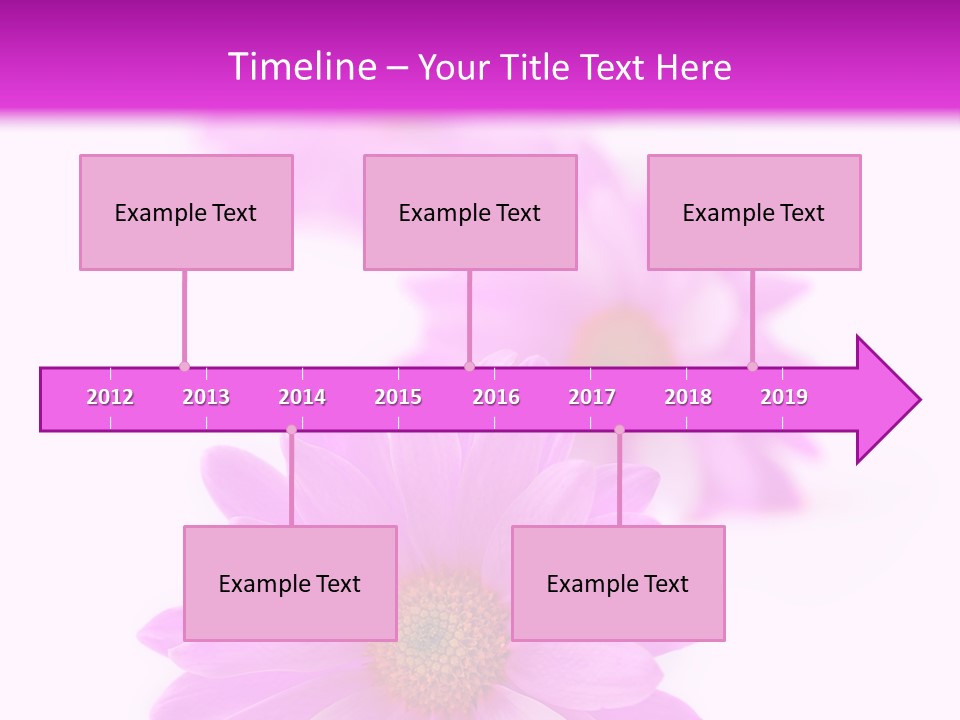 Beauty Postcard Purple PowerPoint Template