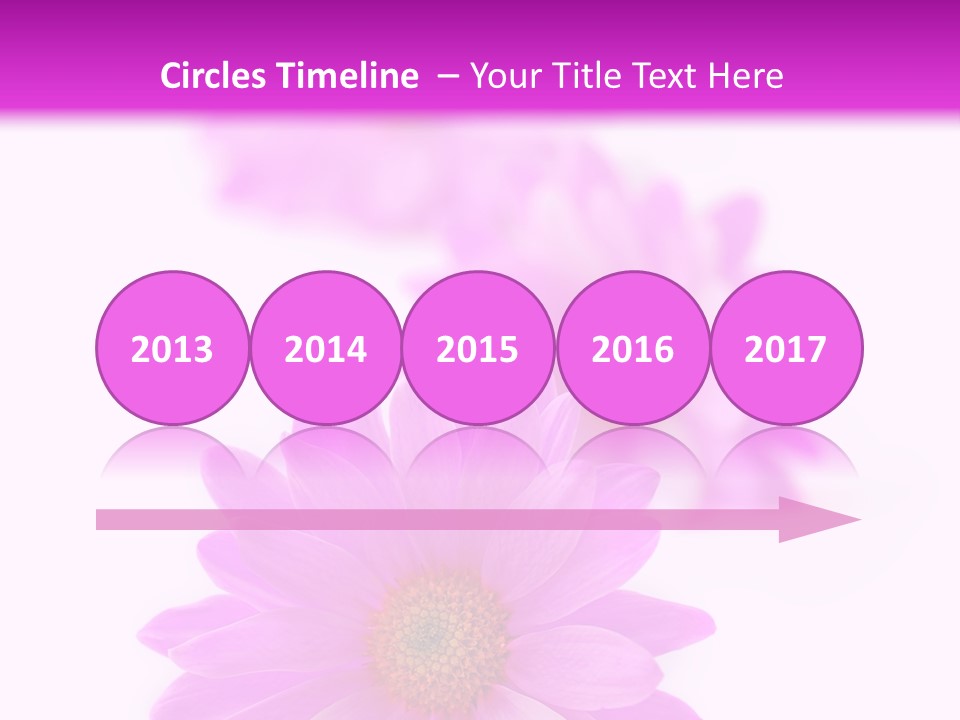 Beauty Postcard Purple PowerPoint Template