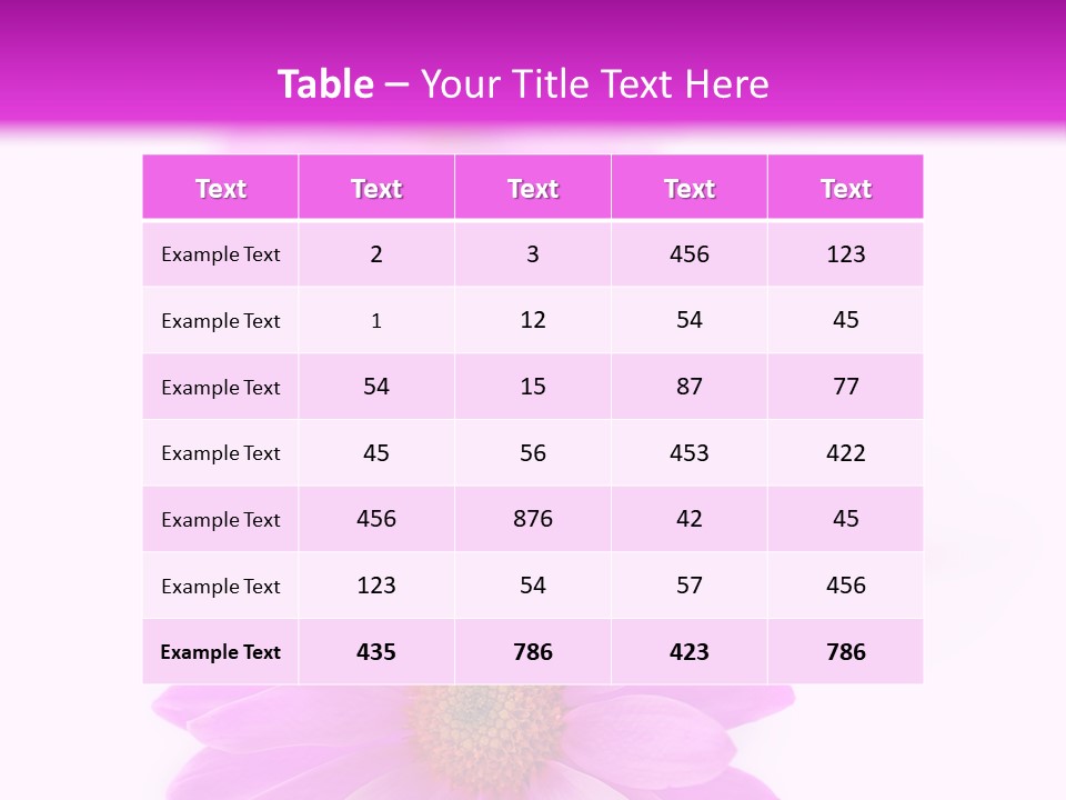 Beauty Postcard Purple PowerPoint Template