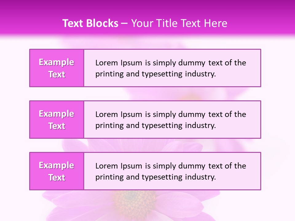 Beauty Postcard Purple PowerPoint Template