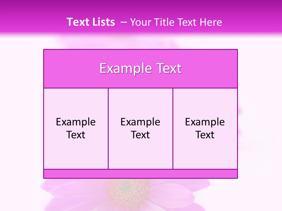 Beauty Postcard Purple PowerPoint Template