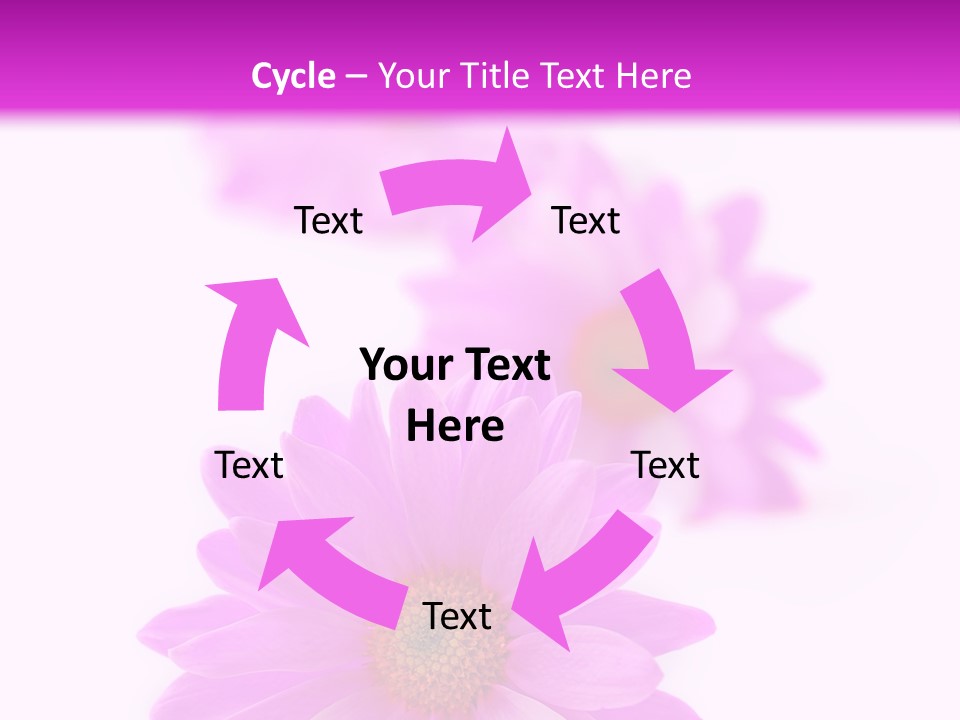 Beauty Postcard Purple PowerPoint Template