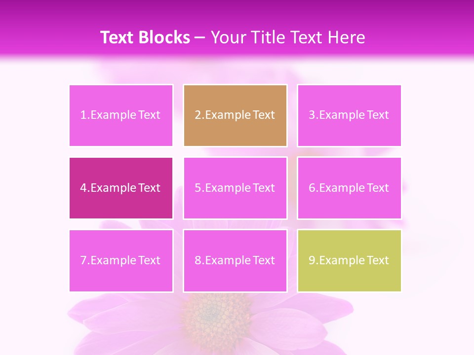 Beauty Postcard Purple PowerPoint Template