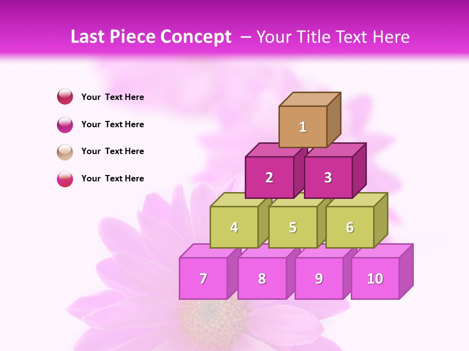 Beauty Postcard Purple PowerPoint Template