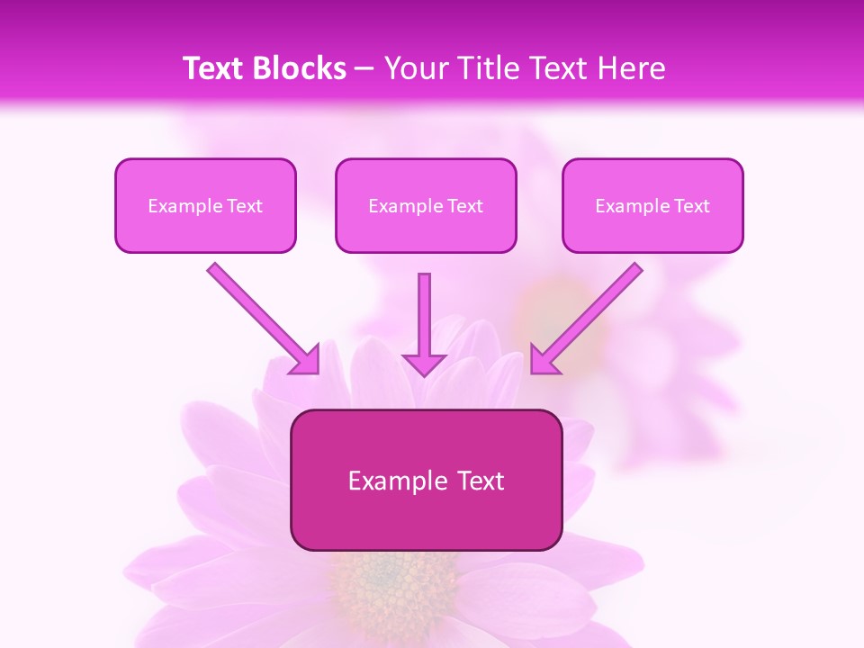 Beauty Postcard Purple PowerPoint Template