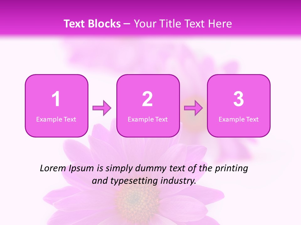 Beauty Postcard Purple PowerPoint Template