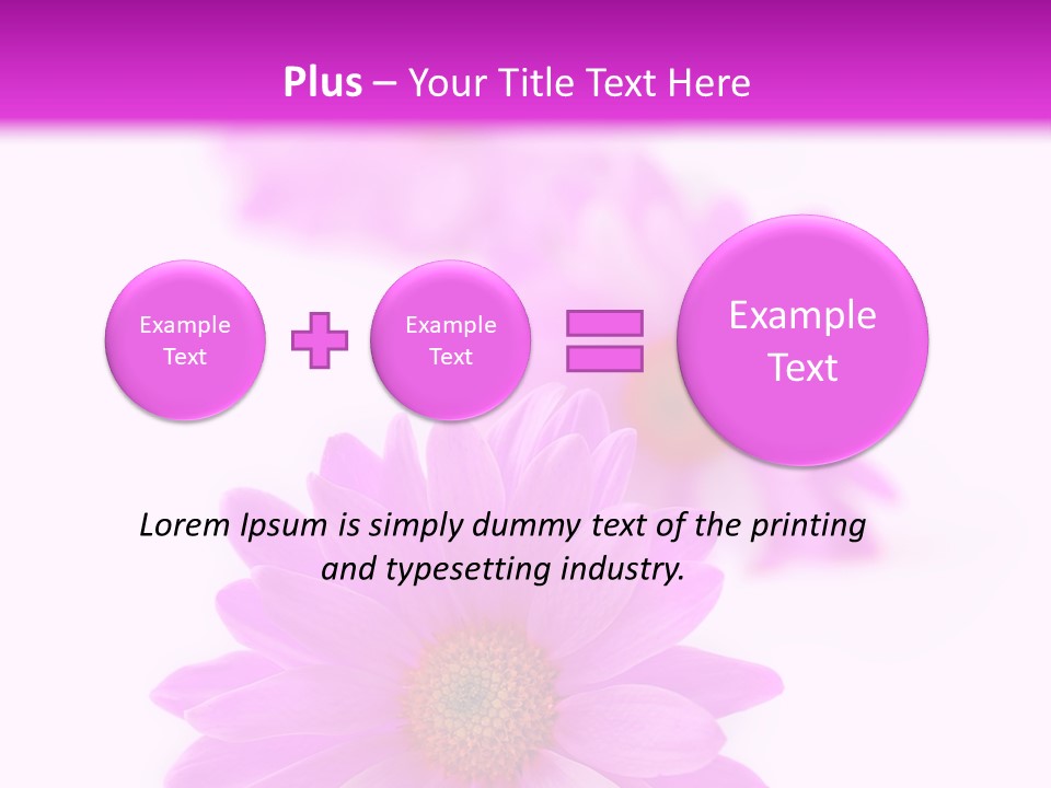 Beauty Postcard Purple PowerPoint Template
