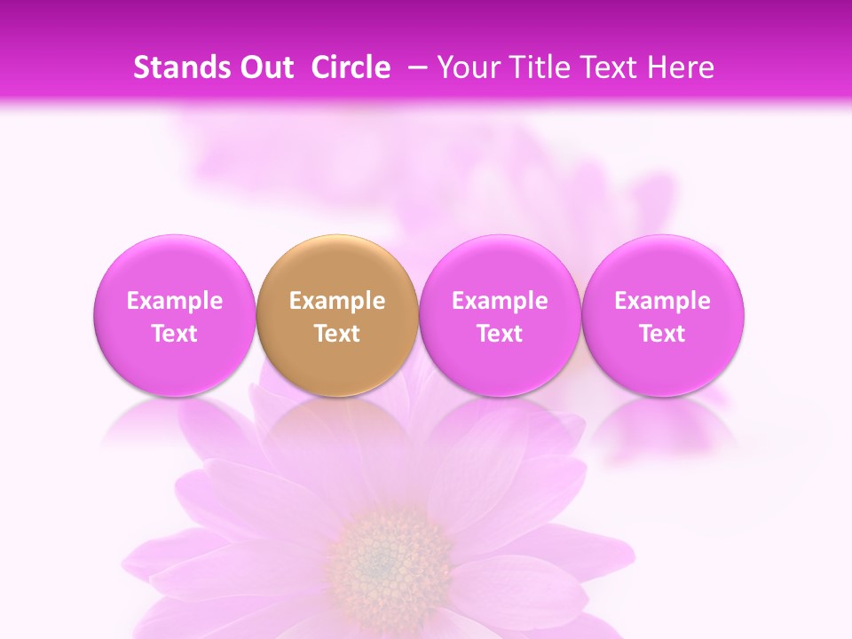 Beauty Postcard Purple PowerPoint Template