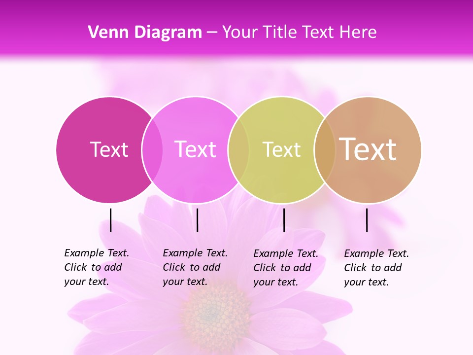 Beauty Postcard Purple PowerPoint Template