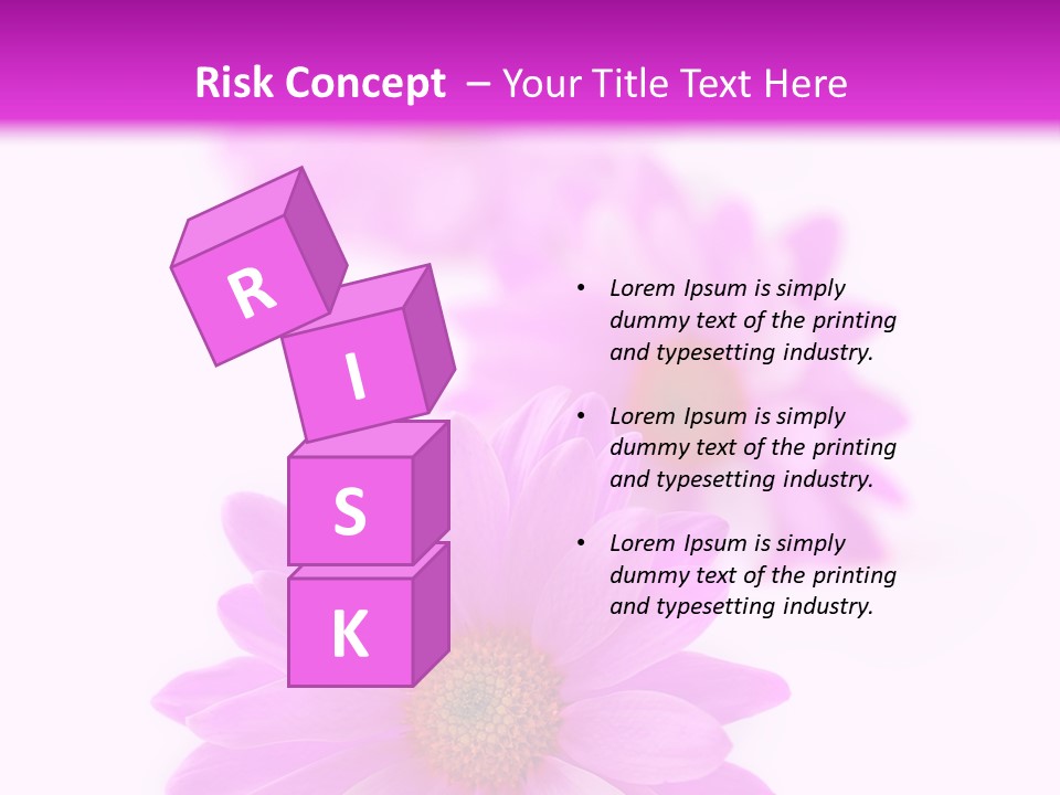 Beauty Postcard Purple PowerPoint Template