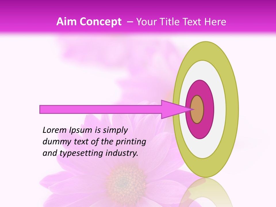 Beauty Postcard Purple PowerPoint Template