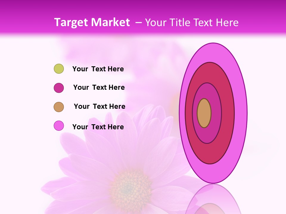 Beauty Postcard Purple PowerPoint Template