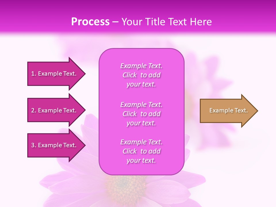 Beauty Postcard Purple PowerPoint Template