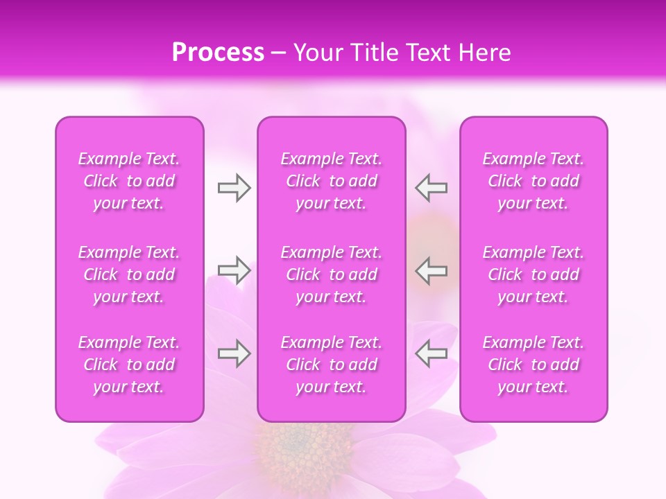 Beauty Postcard Purple PowerPoint Template