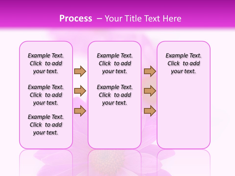 Beauty Postcard Purple PowerPoint Template