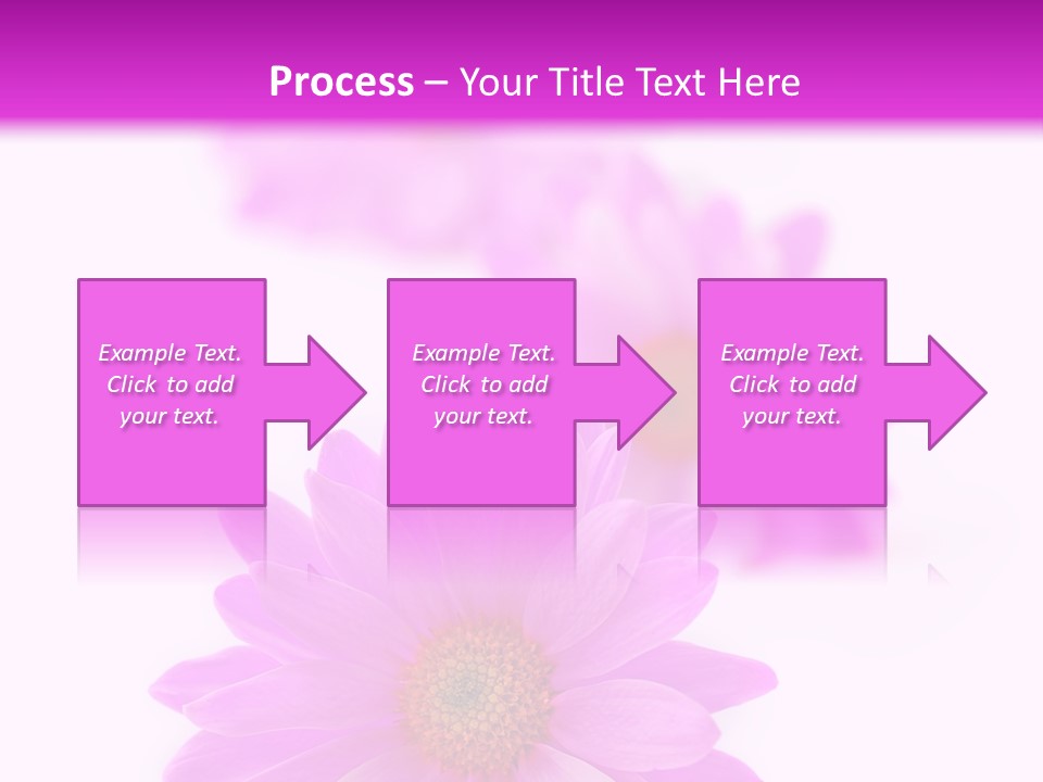 Beauty Postcard Purple PowerPoint Template