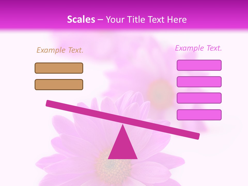 Beauty Postcard Purple PowerPoint Template