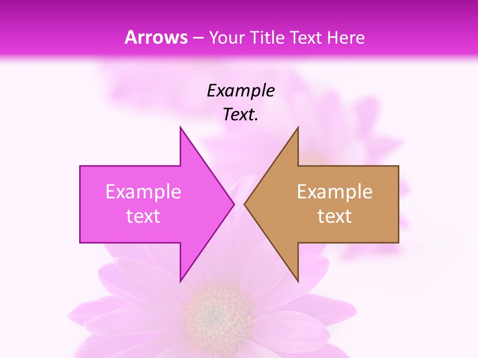 Beauty Postcard Purple PowerPoint Template