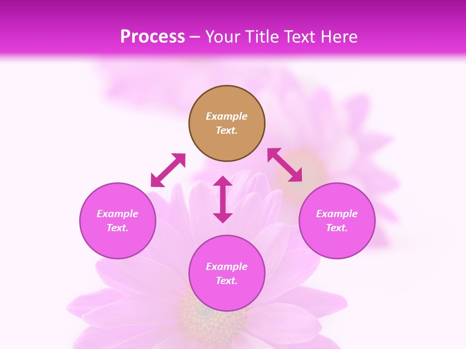 Beauty Postcard Purple PowerPoint Template