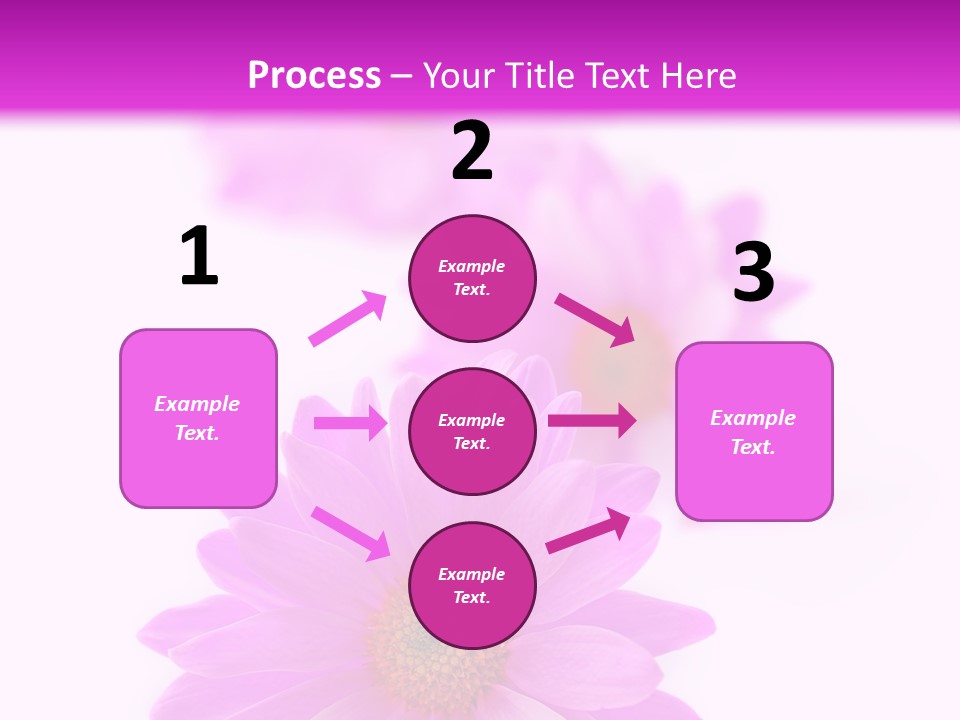 Beauty Postcard Purple PowerPoint Template