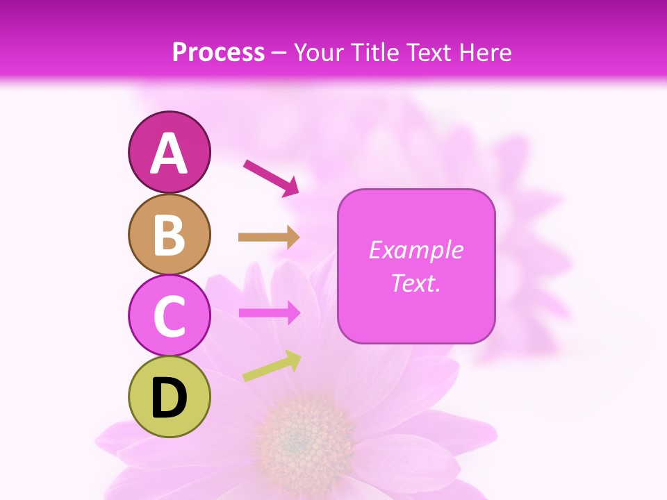 Beauty Postcard Purple PowerPoint Template