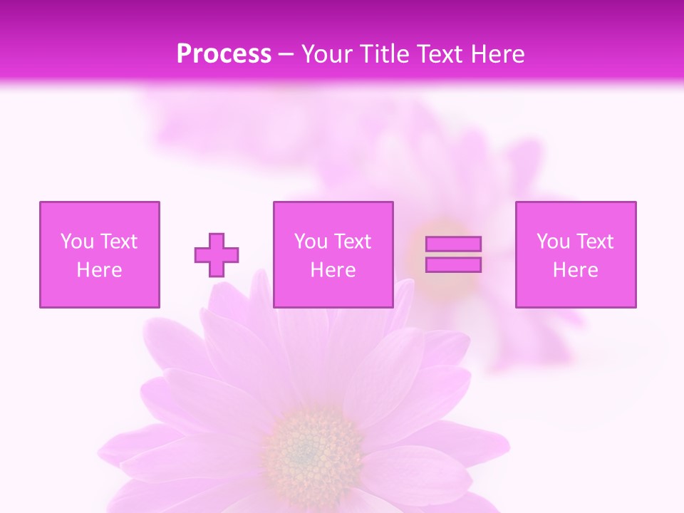 Beauty Postcard Purple PowerPoint Template