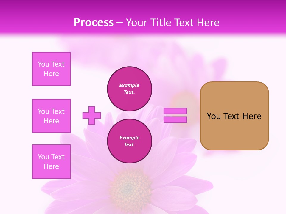 Beauty Postcard Purple PowerPoint Template