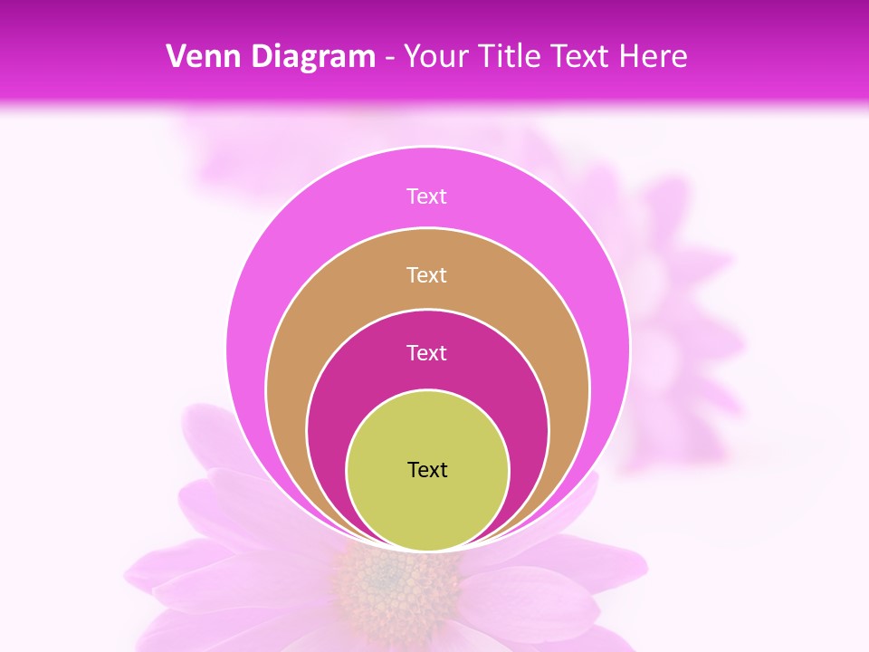 Beauty Postcard Purple PowerPoint Template