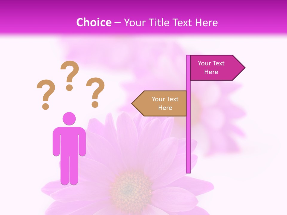 Beauty Postcard Purple PowerPoint Template