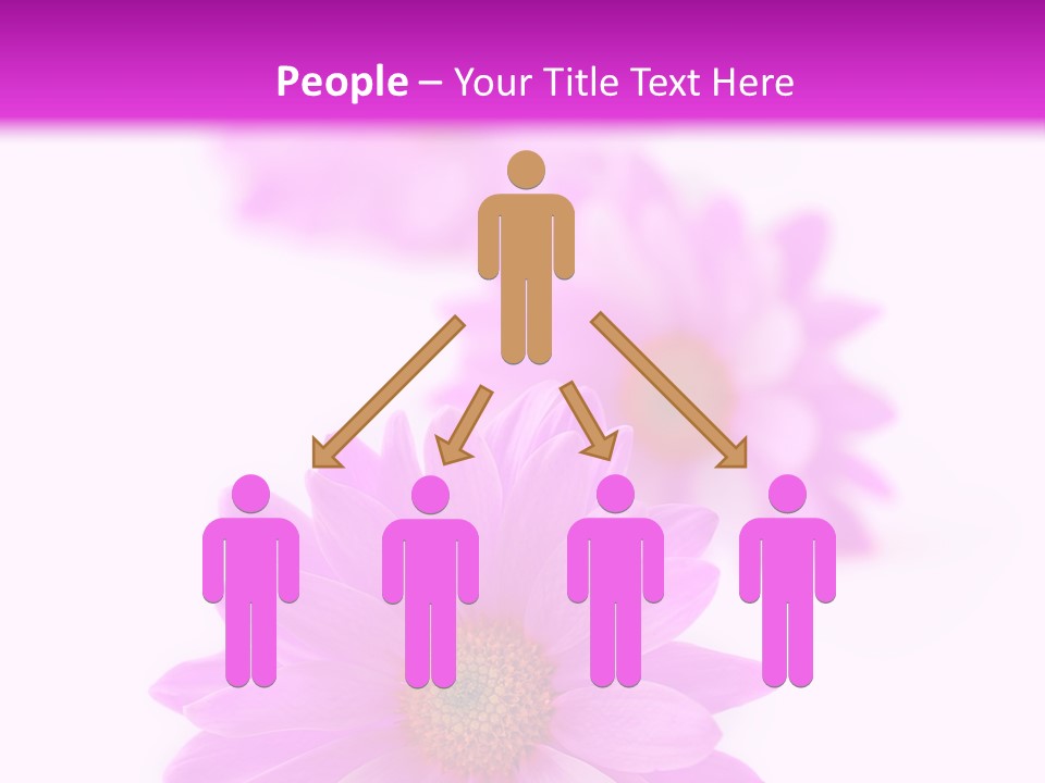 Beauty Postcard Purple PowerPoint Template